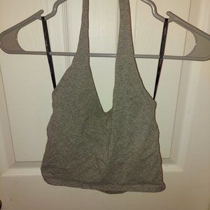Grey halter top